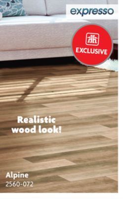 Home Hardware Press & go vinyl plank flooring alpine offer