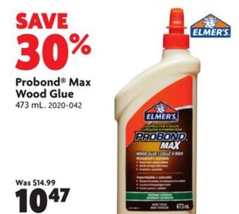 Home Hardware Probond® max wood glue offer