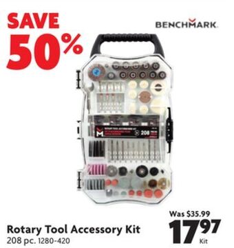 Home Hardware Rotary tool accessory kit offer