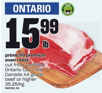 Zehrs Markets Prime rib premium oven roast offer