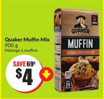 Chalo FreshCo Quaker muffin mix 900 g offer