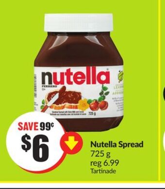 Chalo FreshCo Nutella spread 725 g offer