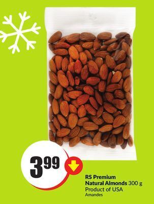 Chalo FreshCo Premium natural almonds 300 g product of usa offer