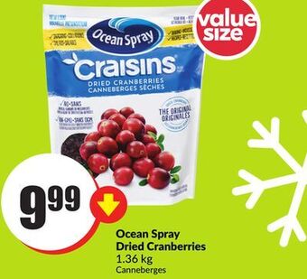 Chalo FreshCo Ocean spray dried cranberries 1.36 kg offer