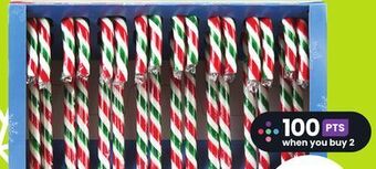 Chalo FreshCo Compliments peppermint or cherry candy canes 200 g offer