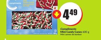Chalo FreshCo Compliments mini candy canes 600 g offer