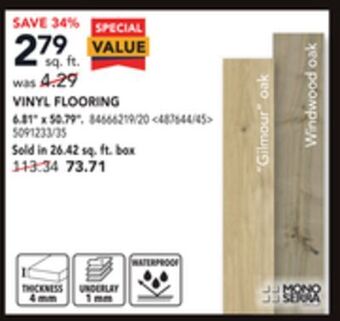 RONA Mono serra vinyl flooring 6.81" x 50.79" offer
