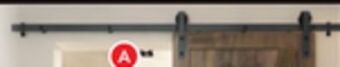 RONA Colonial elegance "industria" door rail system offer