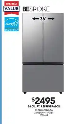 RONA Samsung bespoke 24 cu. ft. refrigerator offer