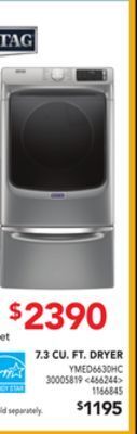 RONA Maytag 7.3 cu. ft. dryer offer
