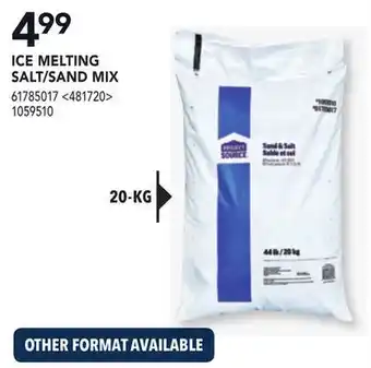 RONA Project source ice melting salt/sand mix offer