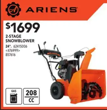 RONA Ariens 2-stage snowblower 24" offer