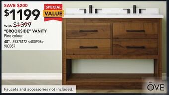 RONA Ove "brookside" vanity 48" offer