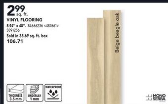 RONA Mono serra vinyl flooring 5.94" x 48" offer