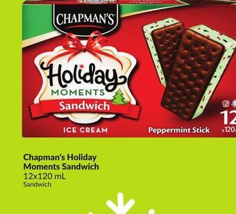 FreshCo Chapman's holiday moments sandwich 12 x 120 ml offer