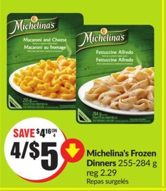 FreshCo Michelina's frozen dinners 255-284 g offer