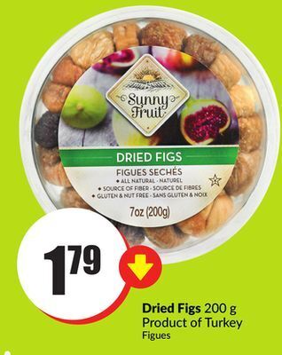 FreshCo Dried figs 200 g product of turkey offer