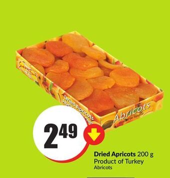 FreshCo Dried apricots 200 g product of turkey offer