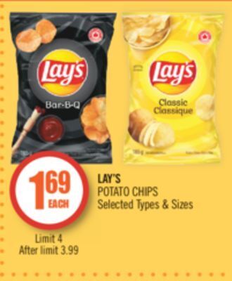 Shoppers Drug Mart Lay's potato chips offer
