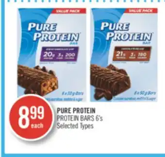Shoppers Drug Mart Pure protein protein bar 6's offer
