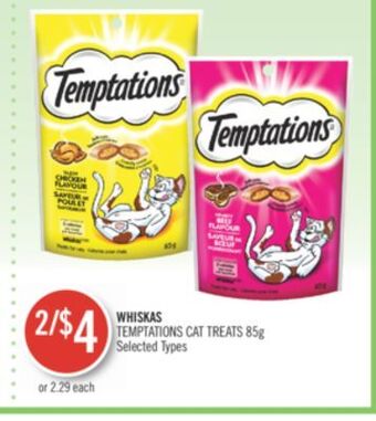 Shoppers Drug Mart Whiskas temptations cat treats offer