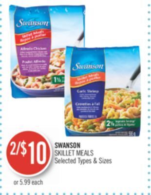 Shoppers Drug Mart Swanson skillet meals offer