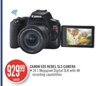 Shoppers Drug Mart Canon eos rebel sl3 camera offer