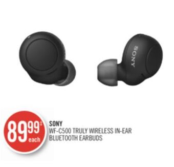 Shoppers Drug Mart Sony wf-c500 truly wireless in-ear bluetooth earbuds offer