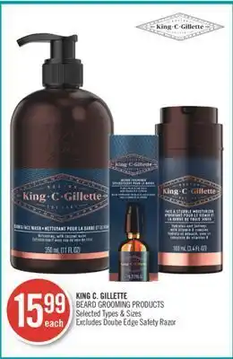 Shoppers Drug Mart King c. gillette beard grooming products offer
