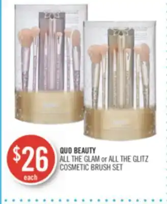 Shoppers Drug Mart Quo beauty all the glam or all the glitz cosmetic brush set offer