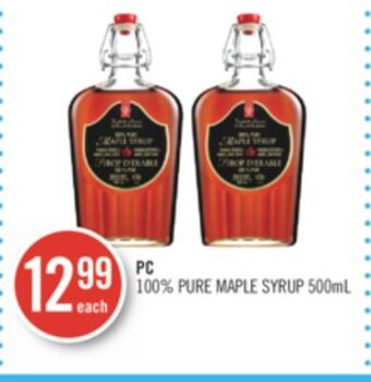 Shoppers Drug Mart Pc 100% pure maple syrup offer