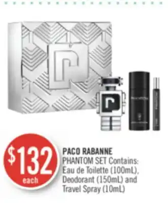 Shoppers Drug Mart Paco rabanne phantom set offer