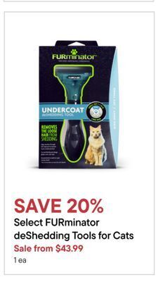 Petvalu Select furminator deshedding tools for cats offer