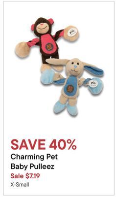 Petvalu Charming pet baby pulleez offer