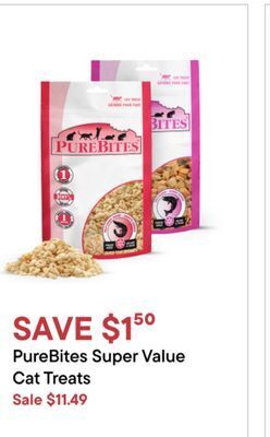 Petvalu Purebites super value cat treats offer