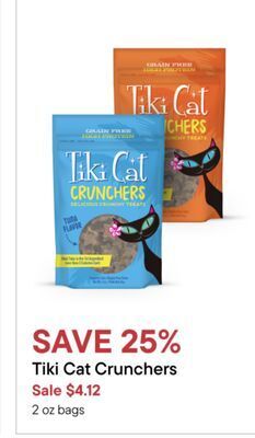 Petvalu Tiki cat crunchers offer