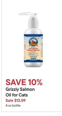 Petvalu Grizzly salmon oil for cats offer