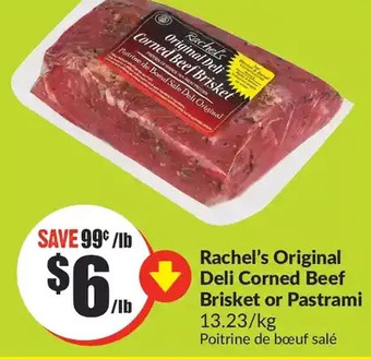 FreshCo Rachel's original deli corned beef brisket or pastrami offer