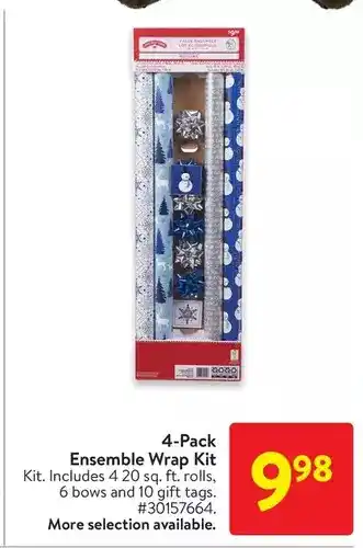 Walmart 4-pack ensemble wrap kit offer