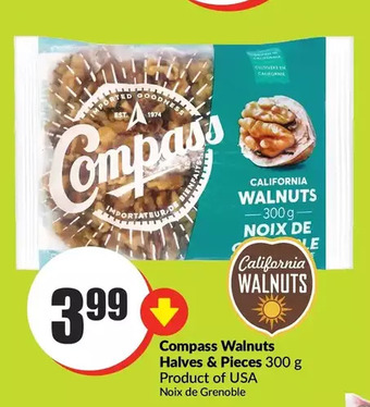 FreshCo Compass walnuts halves & pieces offer