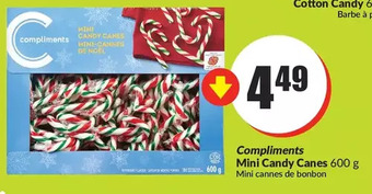 FreshCo Compliments mini candy canes offer