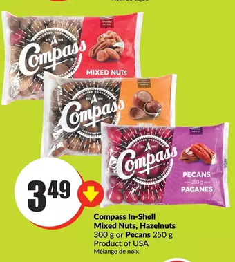 FreshCo Compass in-shell mixed nuts, hazelnuts or pecans offer