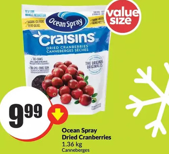 FreshCo Ocean spray dried cranberries offer