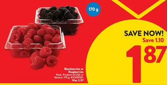 Walmart Blackberries or raspberries offer
