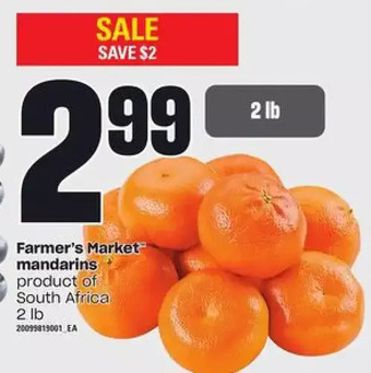 Loblaws Farmer's market mandarins offer