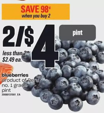 Loblaws Blueberries offer