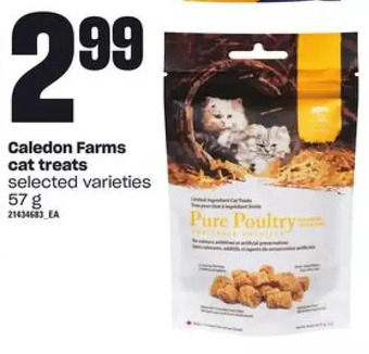 Loblaws Caledon farms cat treats offer