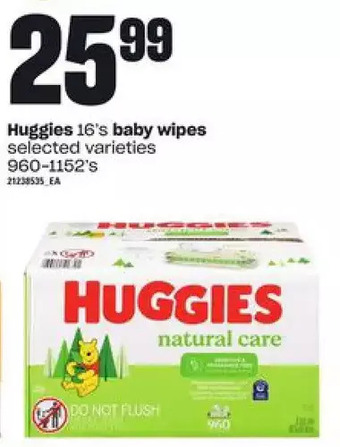Loblaws Huggies baby wipes offer