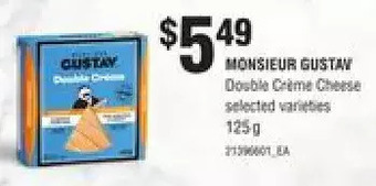 Loblaws Monsieur gustav double crème cheese offer