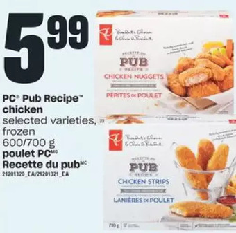 Valu-mart Pc pub recipe chicken offer